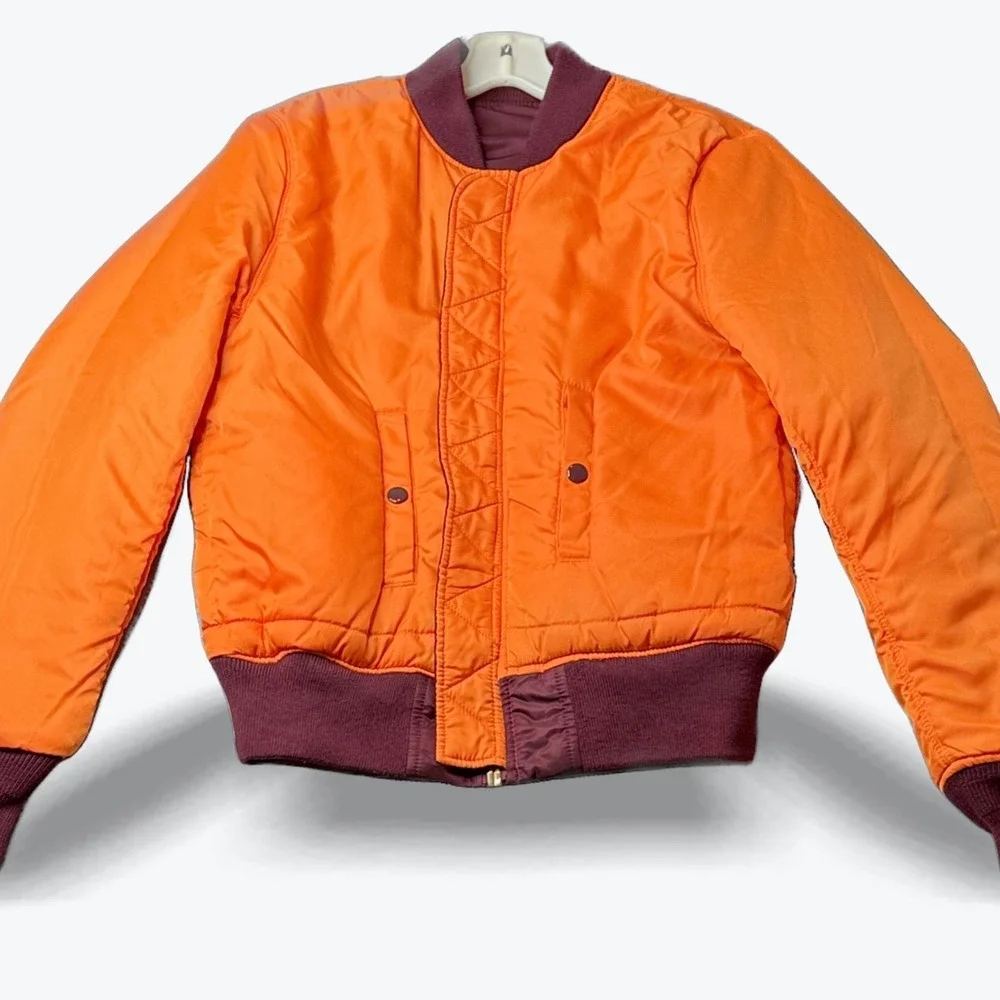 Vintage Alpha Industries MA‑1 Bomber Jacket Flyers Man Intermediate Reversible S